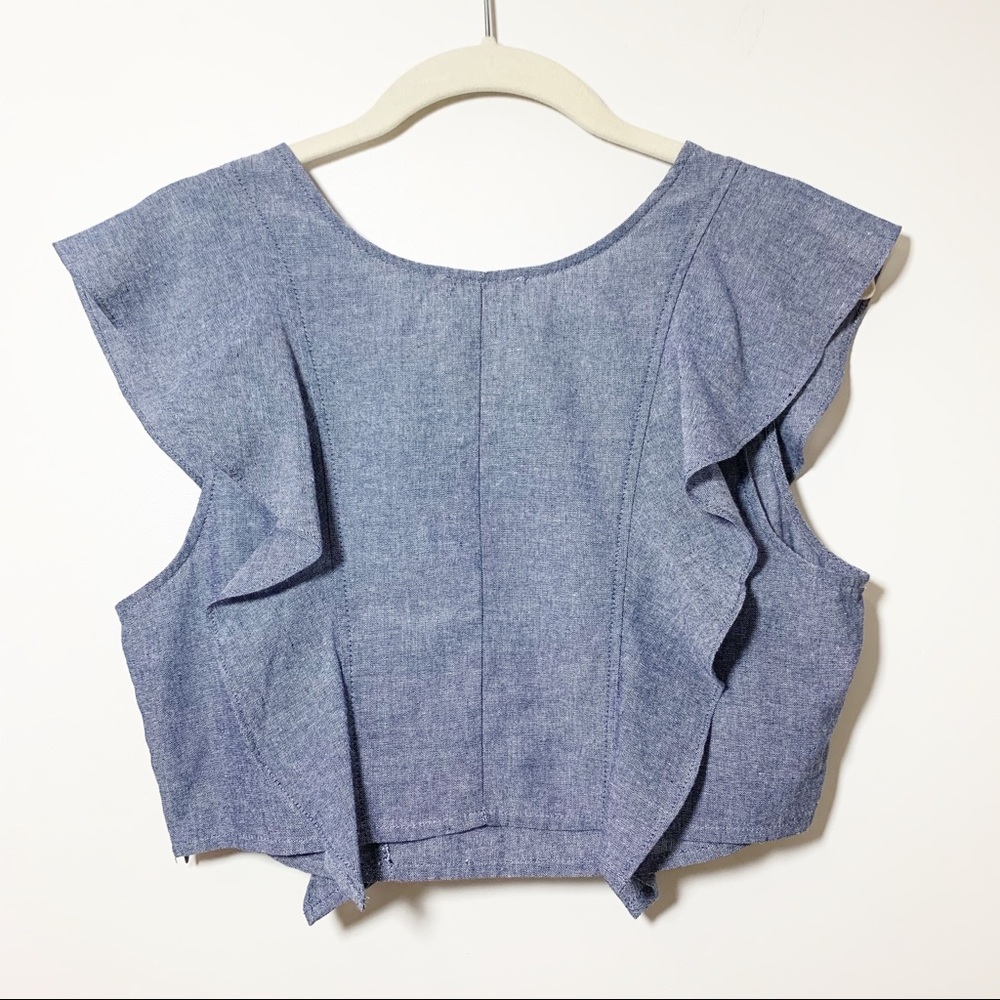 San Joy Ruffle Cropped Top - Picture 4 of 4
